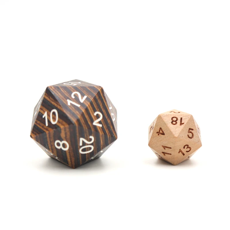 Ролевые подземелья многогранные игральные кости DND игры под заказ деревянные 33