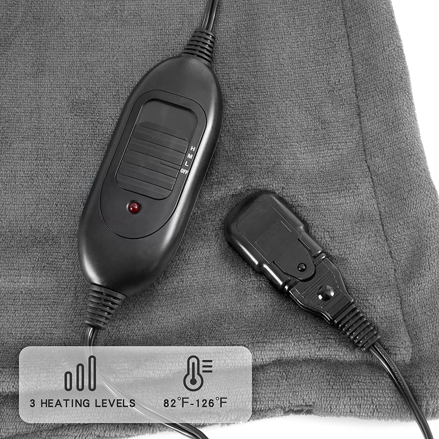 Hot Selling Soft Plush Washable USB Battery Electric Heated high quality low price 12V car electric blanket car thermal blanket