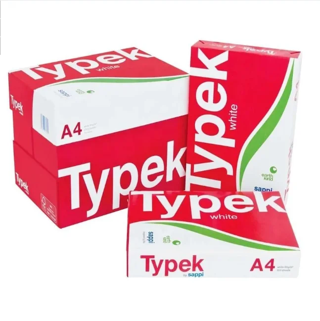 Wholesale Wood Pulp Printing Paper White A4 Size 500 Sheets 70 75 80 Gsm Copy A4 Paper