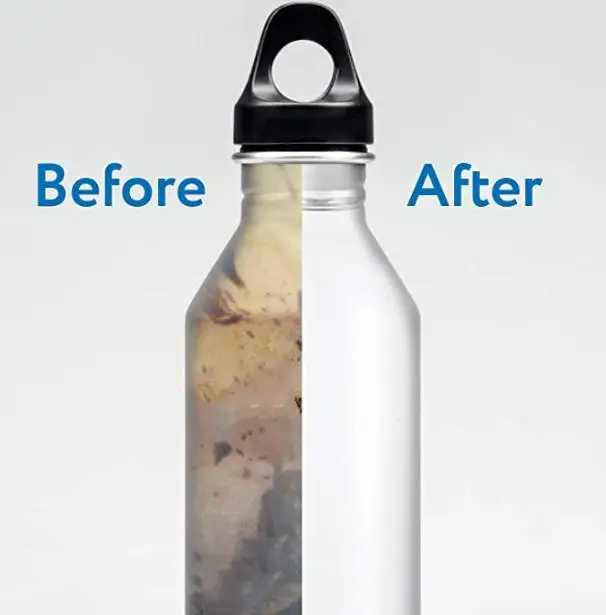 Anti Bacterial Food-Grade Water Bottle Solid Cleaning Tablets Disposable Odor and Scale Remover for All Drinking Containers