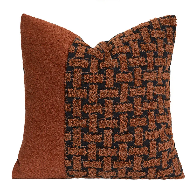 Luxury Nordic Style Chenille Cushion Cases Patchwork Decorative Pillows Throw Pillow Covers for Couch Living Room Europe Style