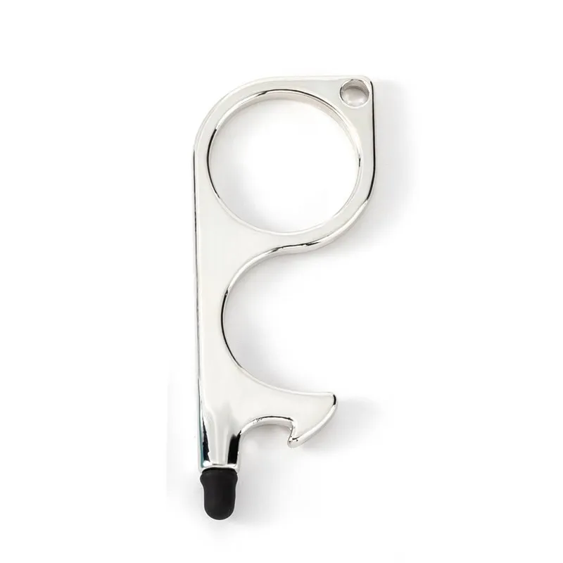 Self Defense Keychain Safety Key Chain Key Door Tool Touchless Keys Keychain No Touch Door Opener With Stylus