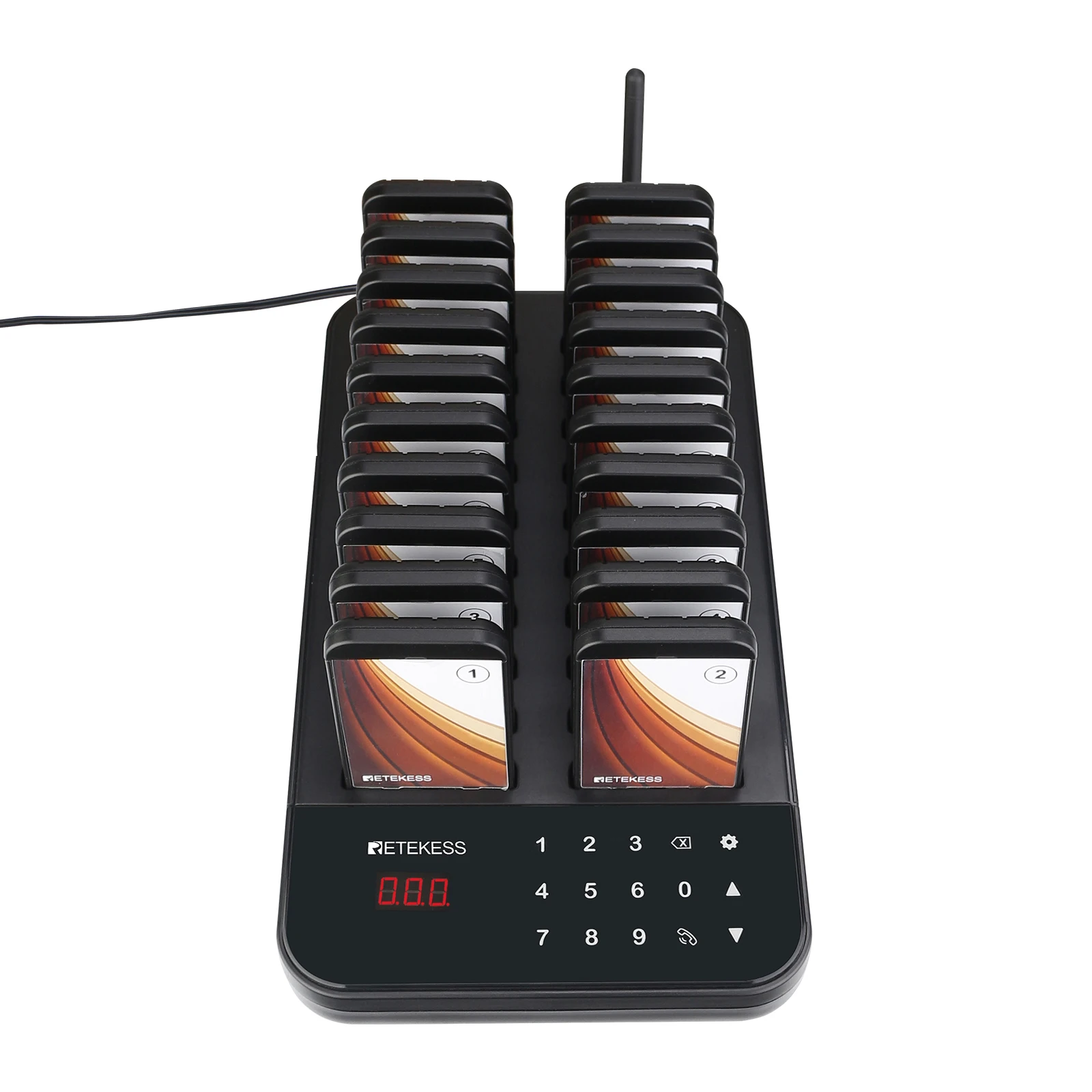 Factory Direct Outlet Wireless Restaurant Guest pager system 20 rechargeable Vibration Buzzer Flashing pagers Retekess TD173