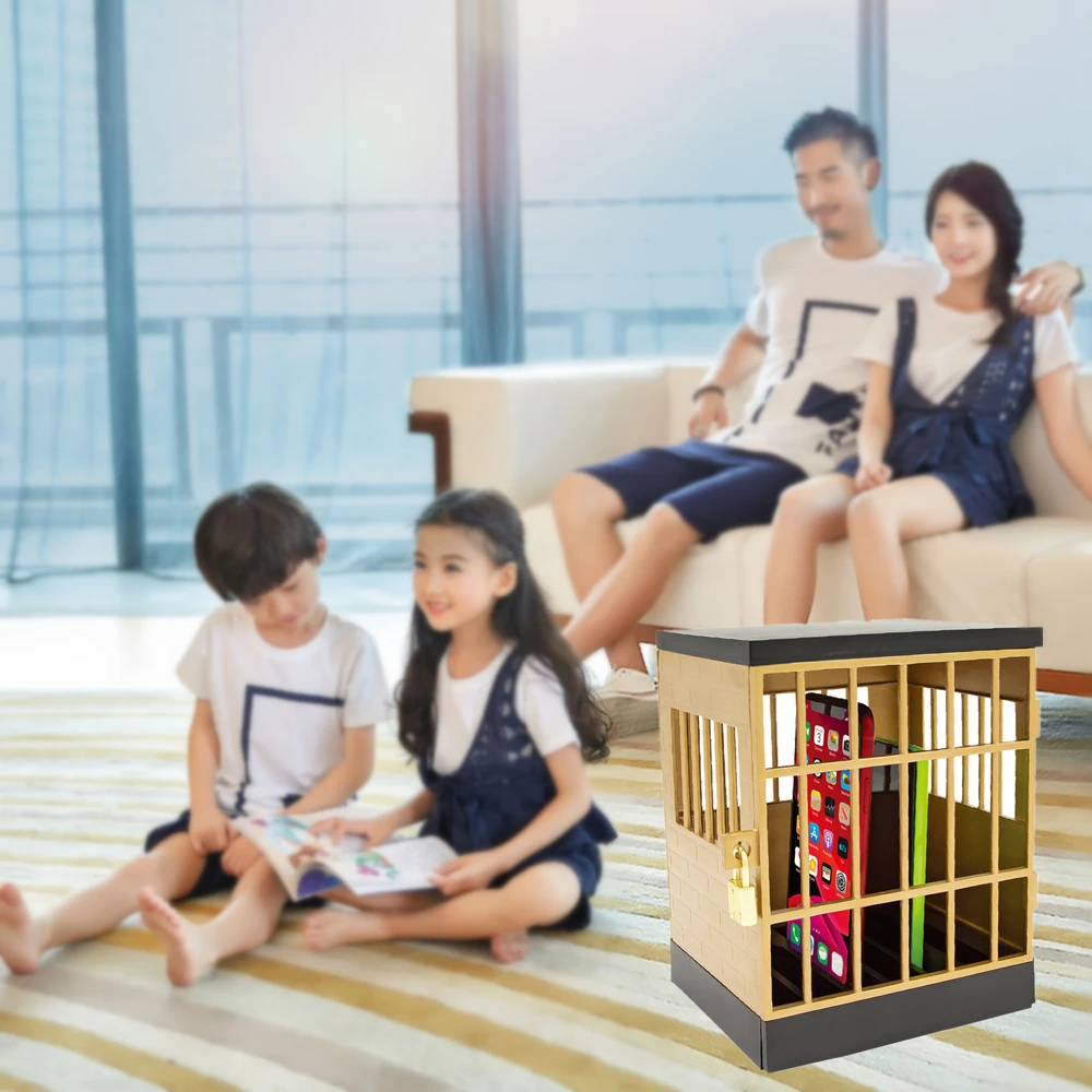 
Tesco Hot sale European Patent cell Phone cage lock family time Phones Prison Smartphone Stand Holders Classroom Storage Gadget 