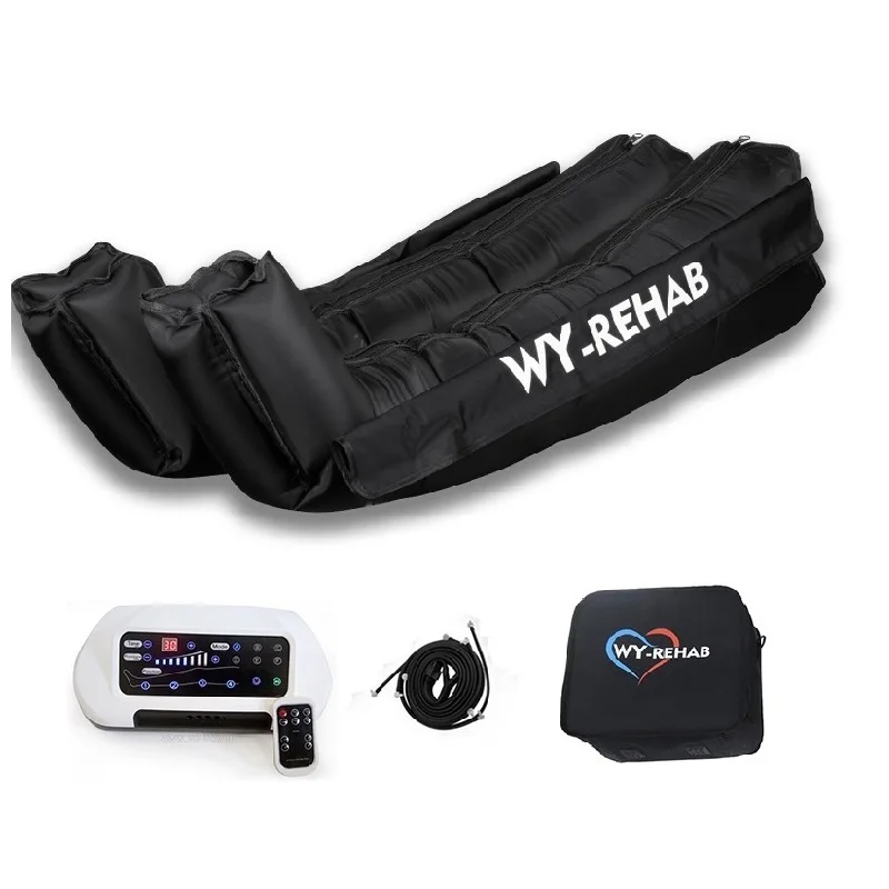 Custom logo air compression therapy recovery system pressotherapy 4 chamber full leg massager recovery boots