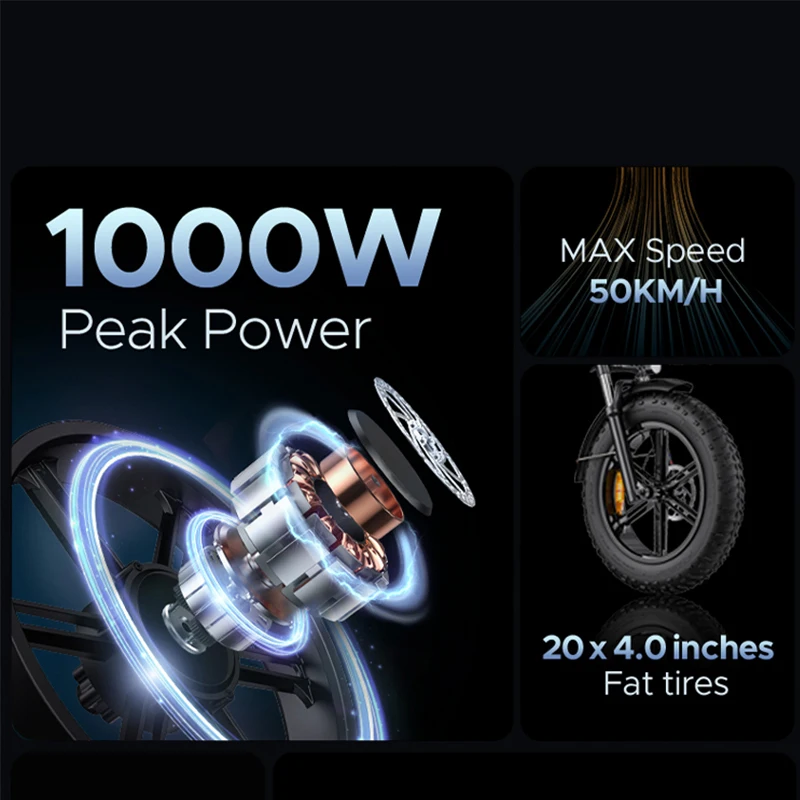 ENGWE X20 EU warehouse 750w 20*4inch fat tires Triple Suspension Foldable E-bike 50KM x20 pro engwe bike