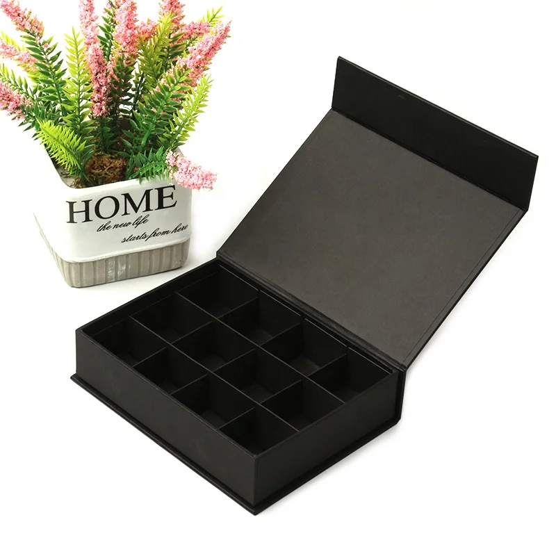 Custom Empty Wholesale Truffle Gift Paper Cardboard Packaging Luxury Divider Inserts Boxes Chocolate