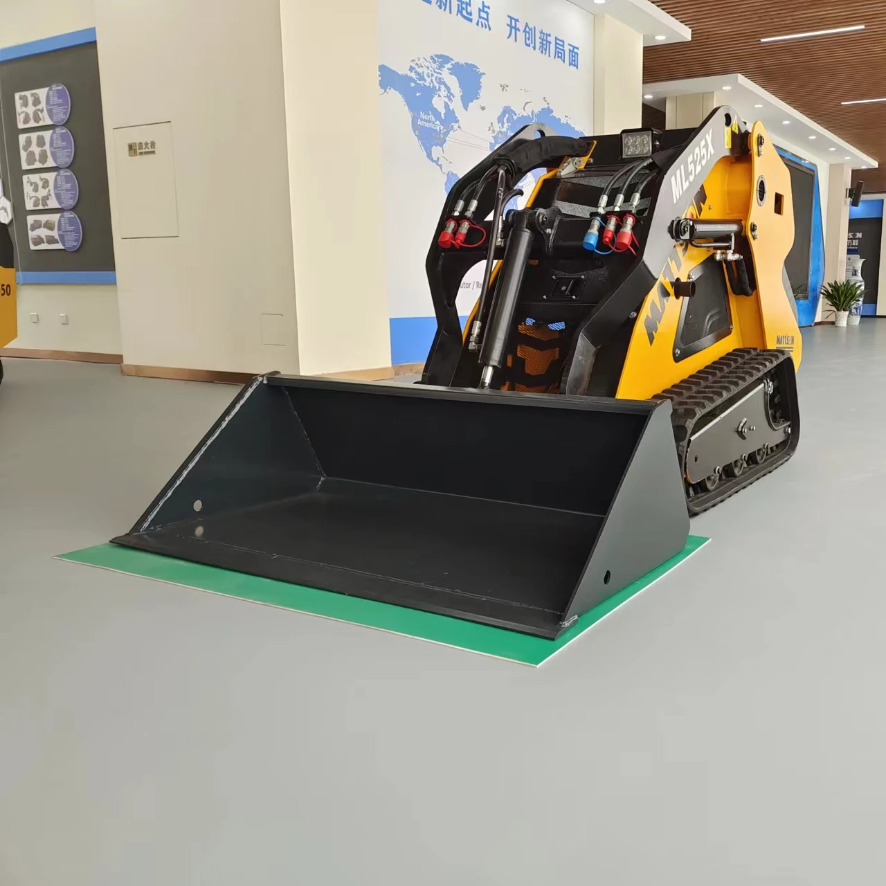 used mini skid steer loader ruber track combine harvester 500x90x54