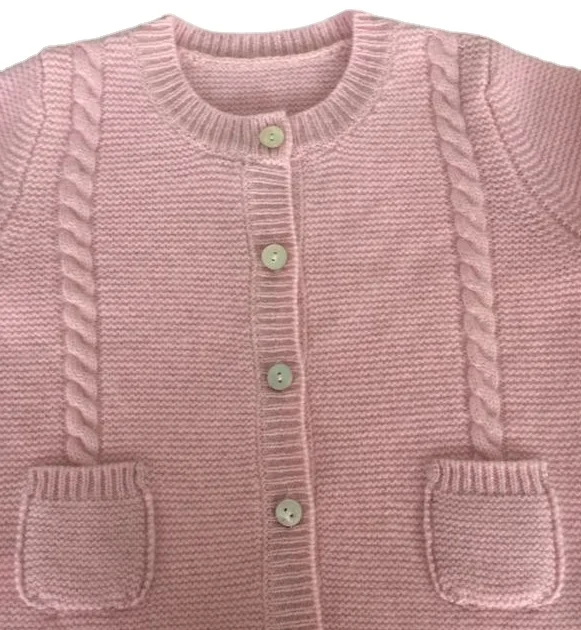 Wholesale 100% pure cashmere kids cardigans sweater