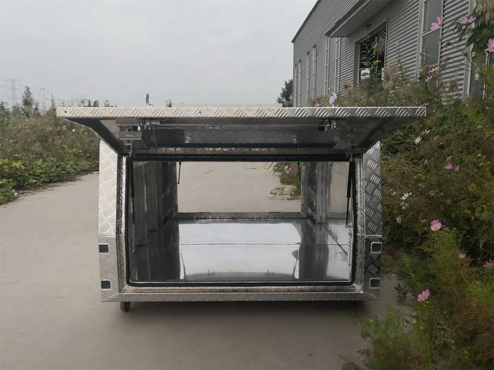 Jack Up Lift Off Aluminium Alloy Checker plate UTE Canopy tool box pickup truck tray