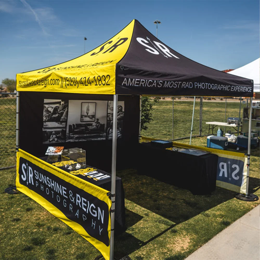custom tent 10ft x 10ft 50mm 600d tente pop up personalise tent for food stall