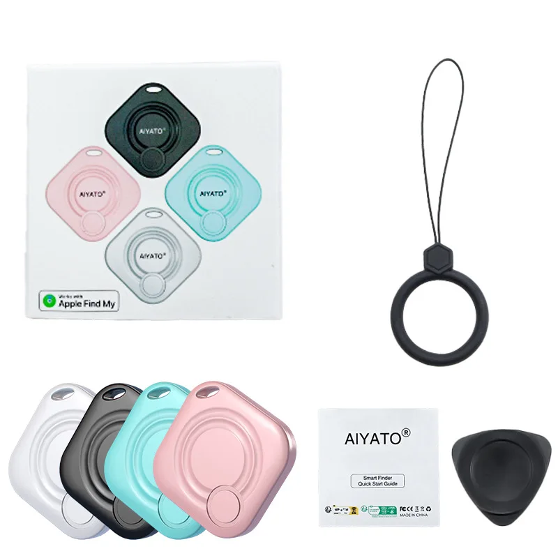 Bluetooth Waterproof Anti-Lost Device Slotter 4G Network Pet Tracker Airtag Replacement FindMy Certified Aiyato Plastic Material