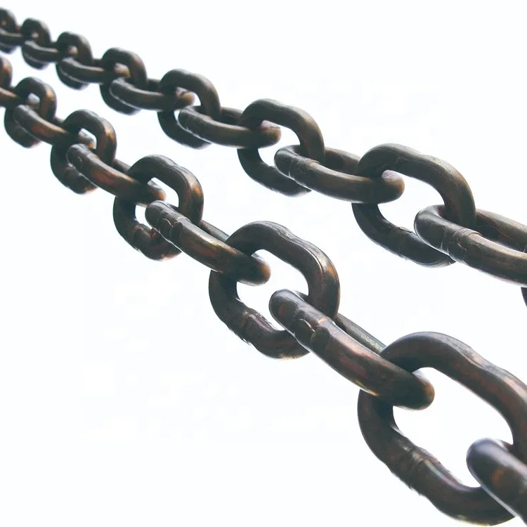 En818-2 G80 Alloy Steel Lifting Chain Hoist Chain Zinc Coating Block Galvanized Iron Mining Hardware 18mm 22mm for Lifting