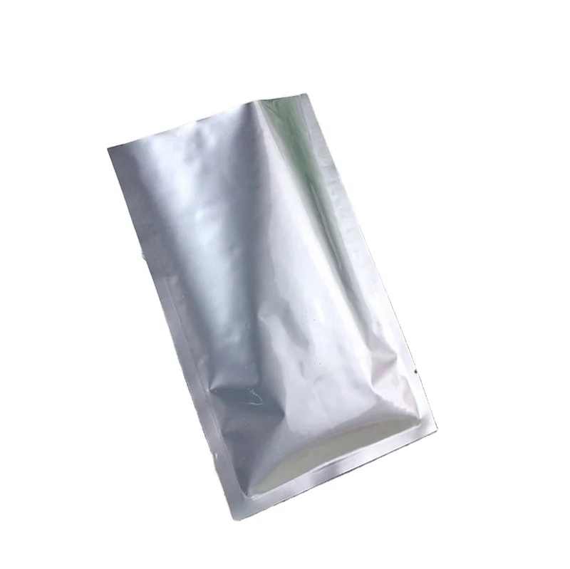Custom Resealable Heat Seal Aluminum Foil 3 Sides Sealing Packing Vacuum Bags With Tear