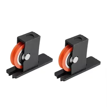 Doors Windows Track Hardware Glass Hanging Kit Stainless Nylon Roller Aluminium Bearings