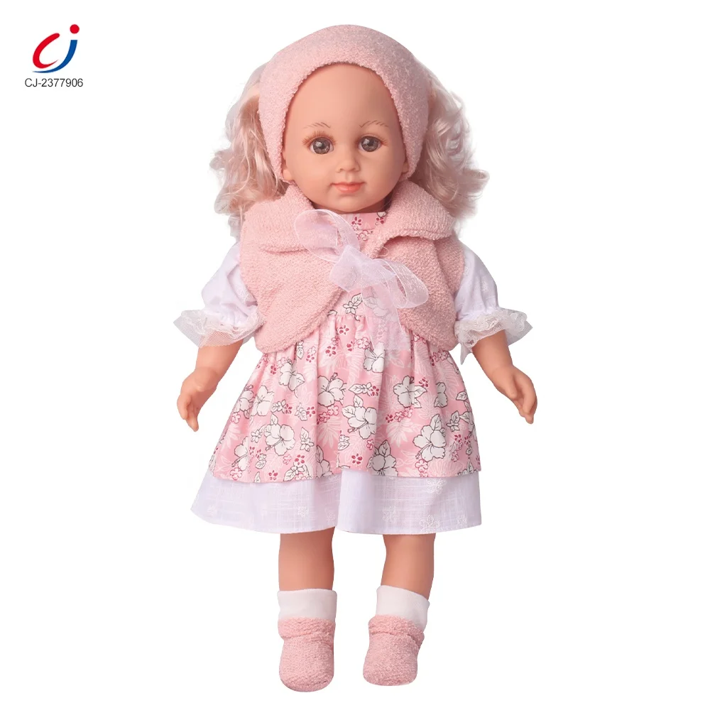 Chengji best selling gift items girls beautiful fashion toys doll cloth baby toy dolls 14 inch plastic doll toys for girls