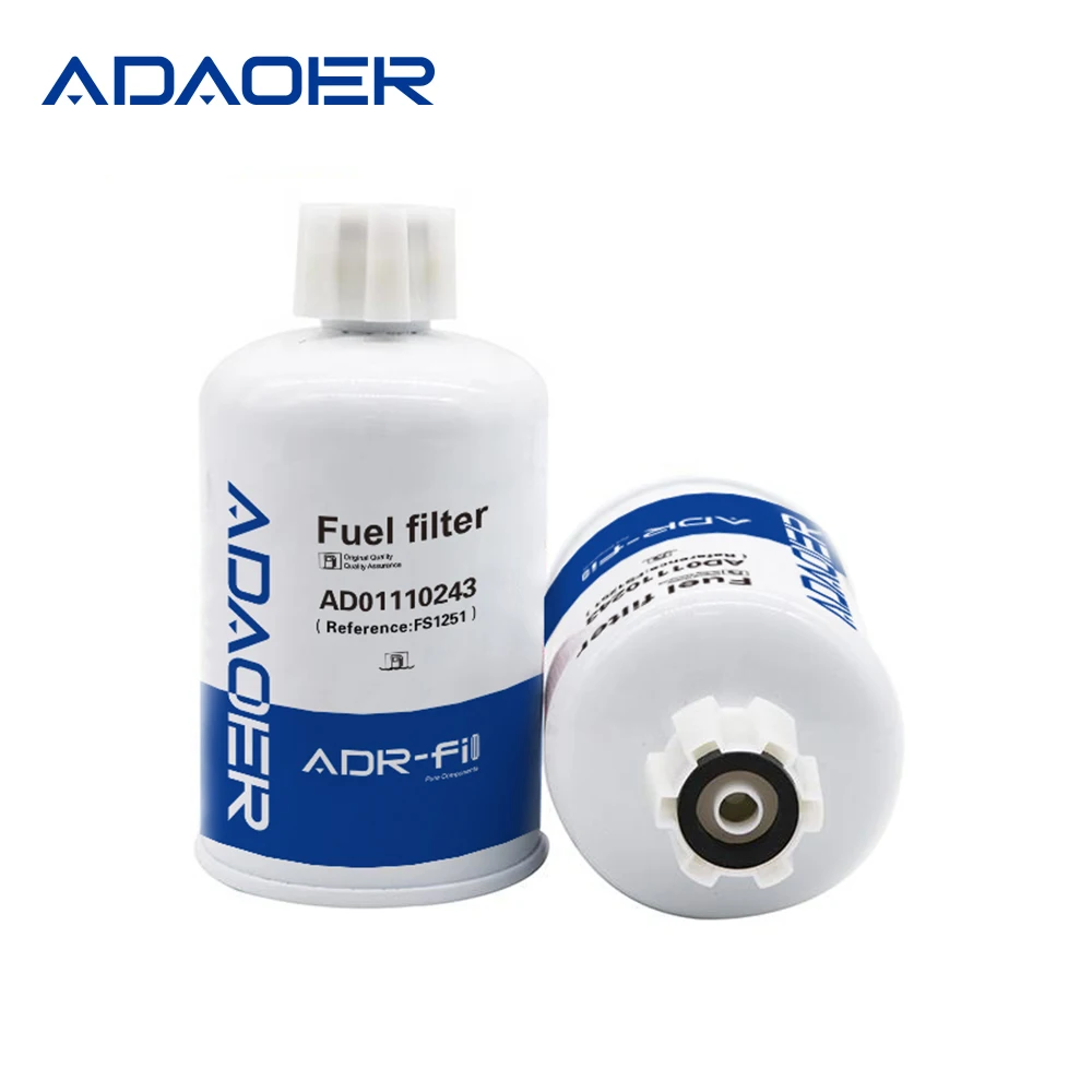 ADAOER High Performance Fuel Filter OEM FS1251 LF3703 FS1212 FF185 LF680 LF3345 FF5272 for IVECO FORD RENAULT