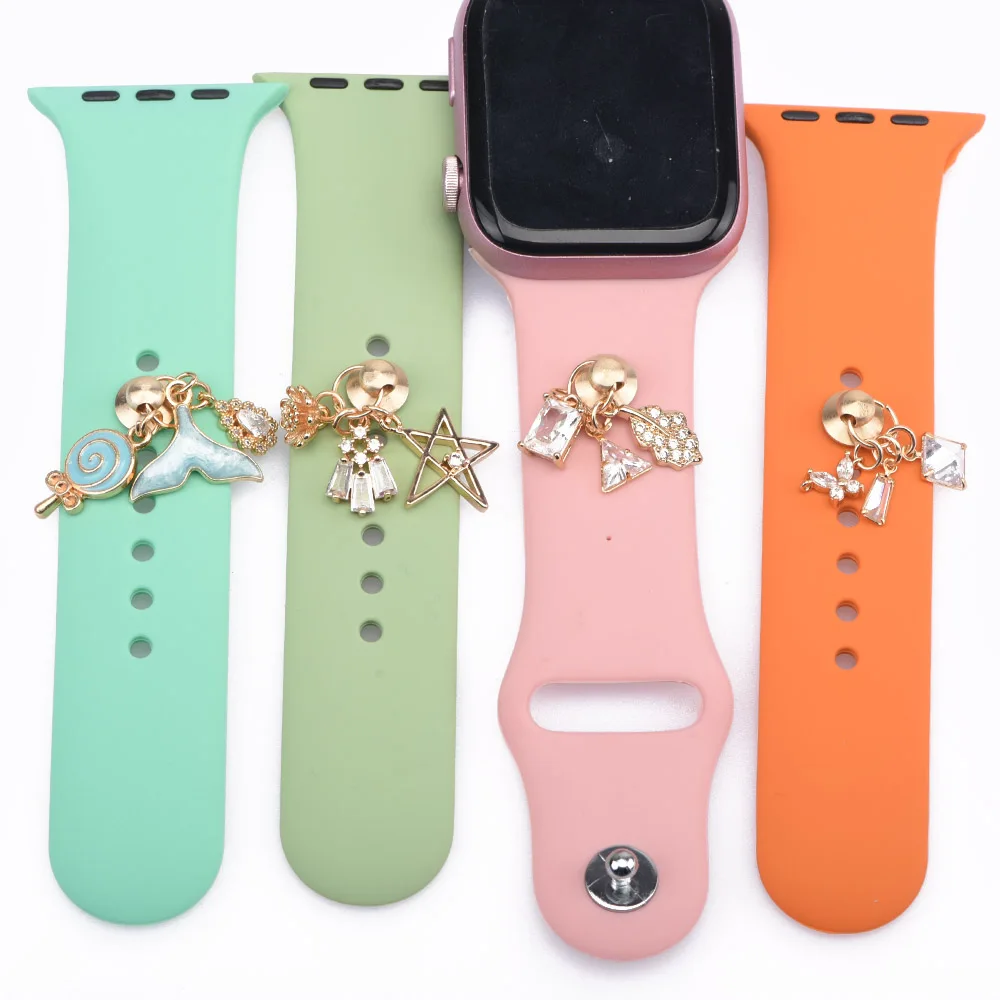new arrival decorative Ring For  Watch Band Strap Watchband Accessories Charms For iWatch Bracelet