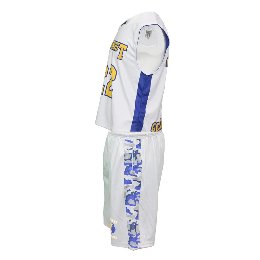 Custom sublimated lacrosse uniforms set  team custom sublimated lacrosse reversible jerseys your own design lacrosse pinnies