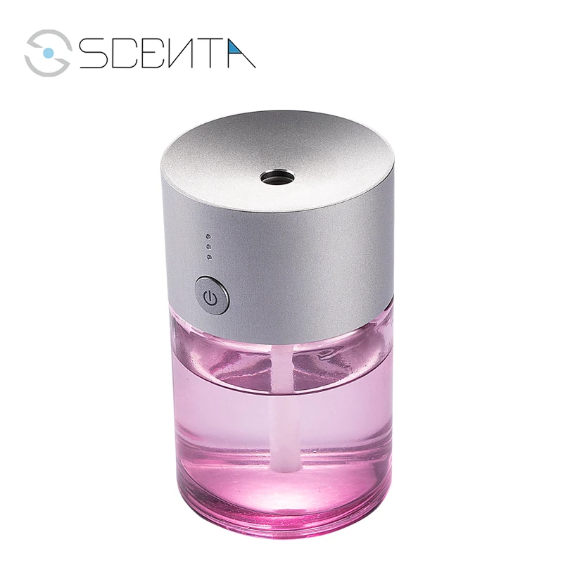 SCENTA New Arrival Rohs Mini Portable Air Freshener Wholesale Waterless Electric Ultrasonic Fragrance Oil Car Aroma Diffuser