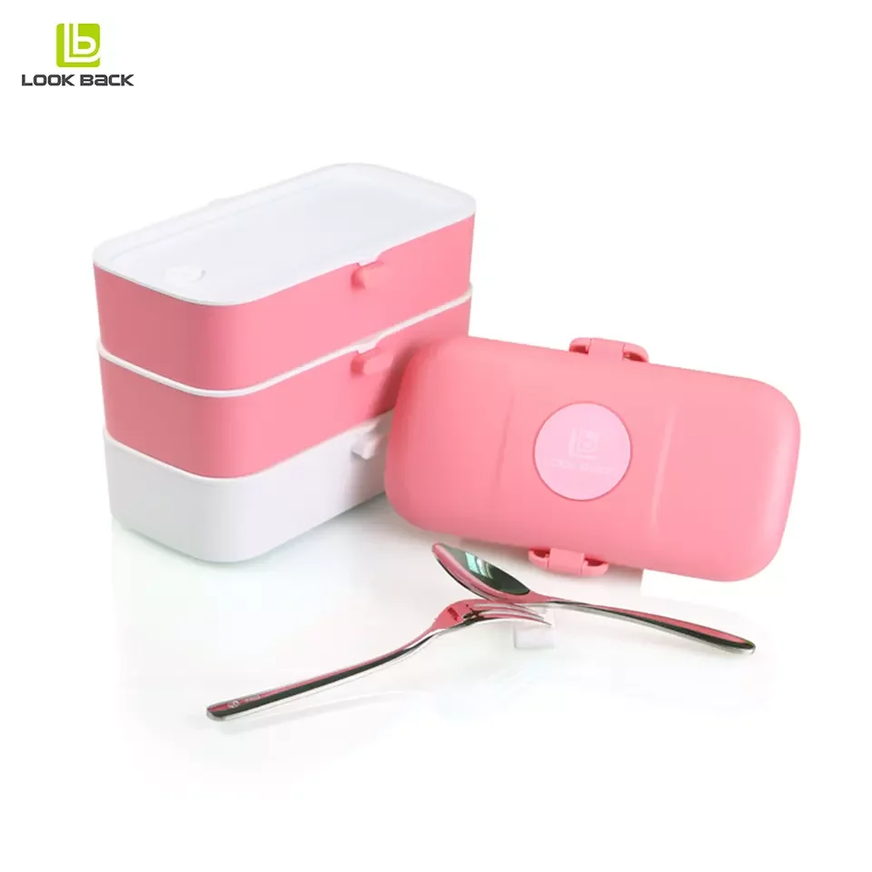 Japanese style eco friendly kids school children plastic bpa free air tight lunch box for adult