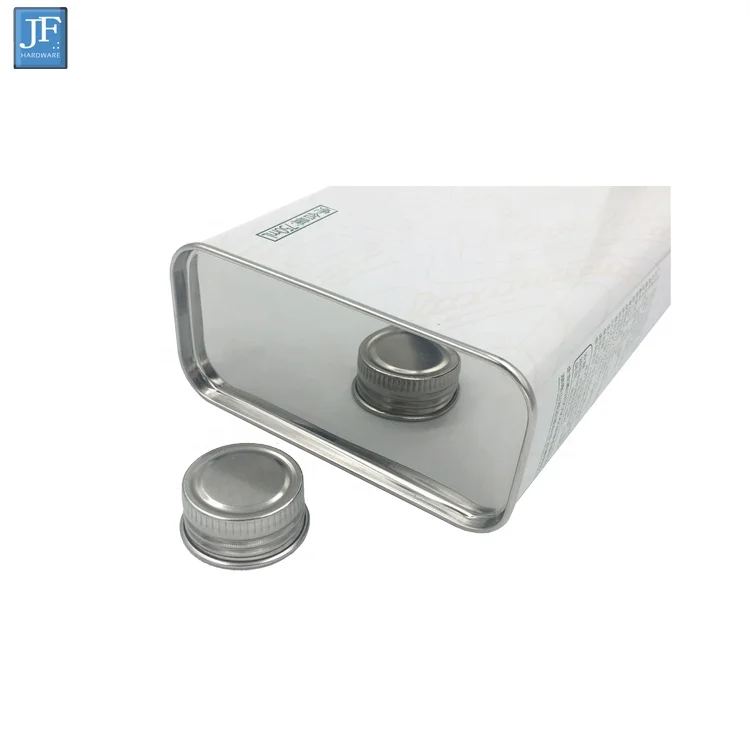 Rectangular Stainless Steel Metal Alcohol Cooking Oil Can