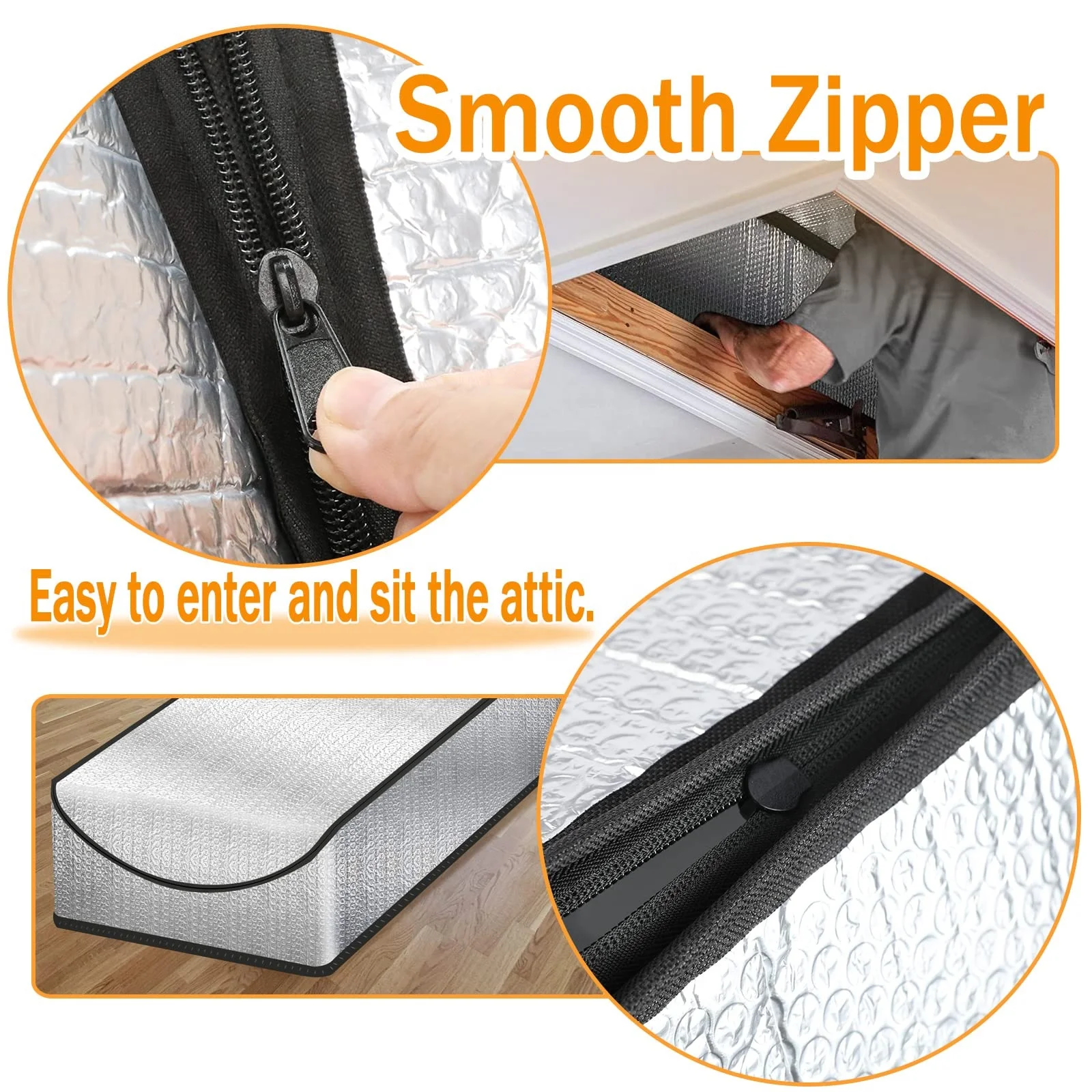 ZL-Double Bubble Reflective Radiant Barrier attic stairs insulation cover