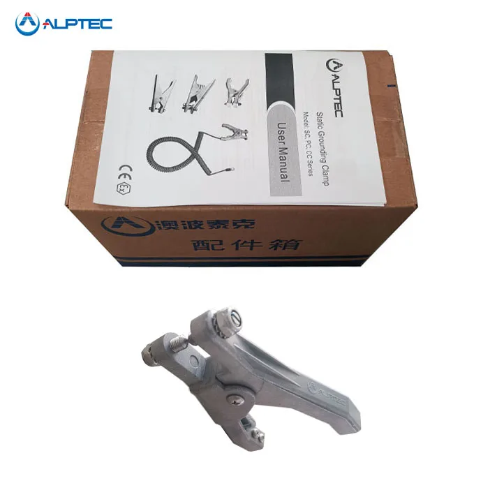 Static dissipate assurance aluminium earth cable clamp