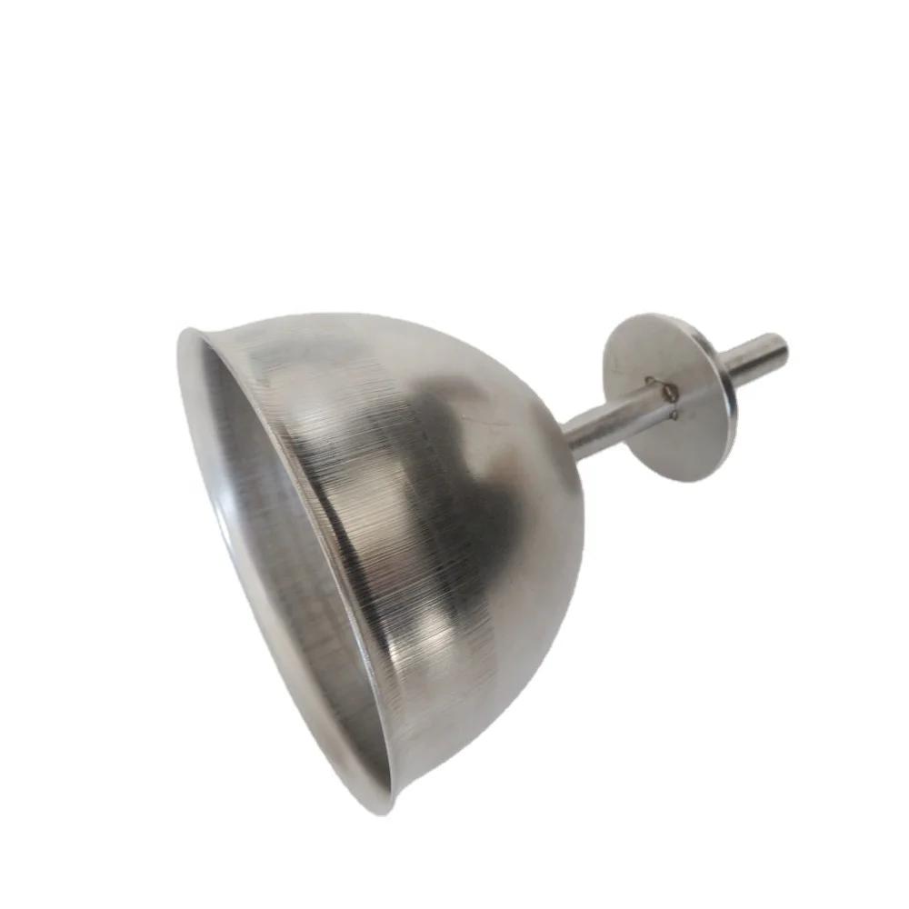 OEM custom fabric deep drawing spinning stainless steel aluminum reflector cup lamp parts metal pendant LED light shade