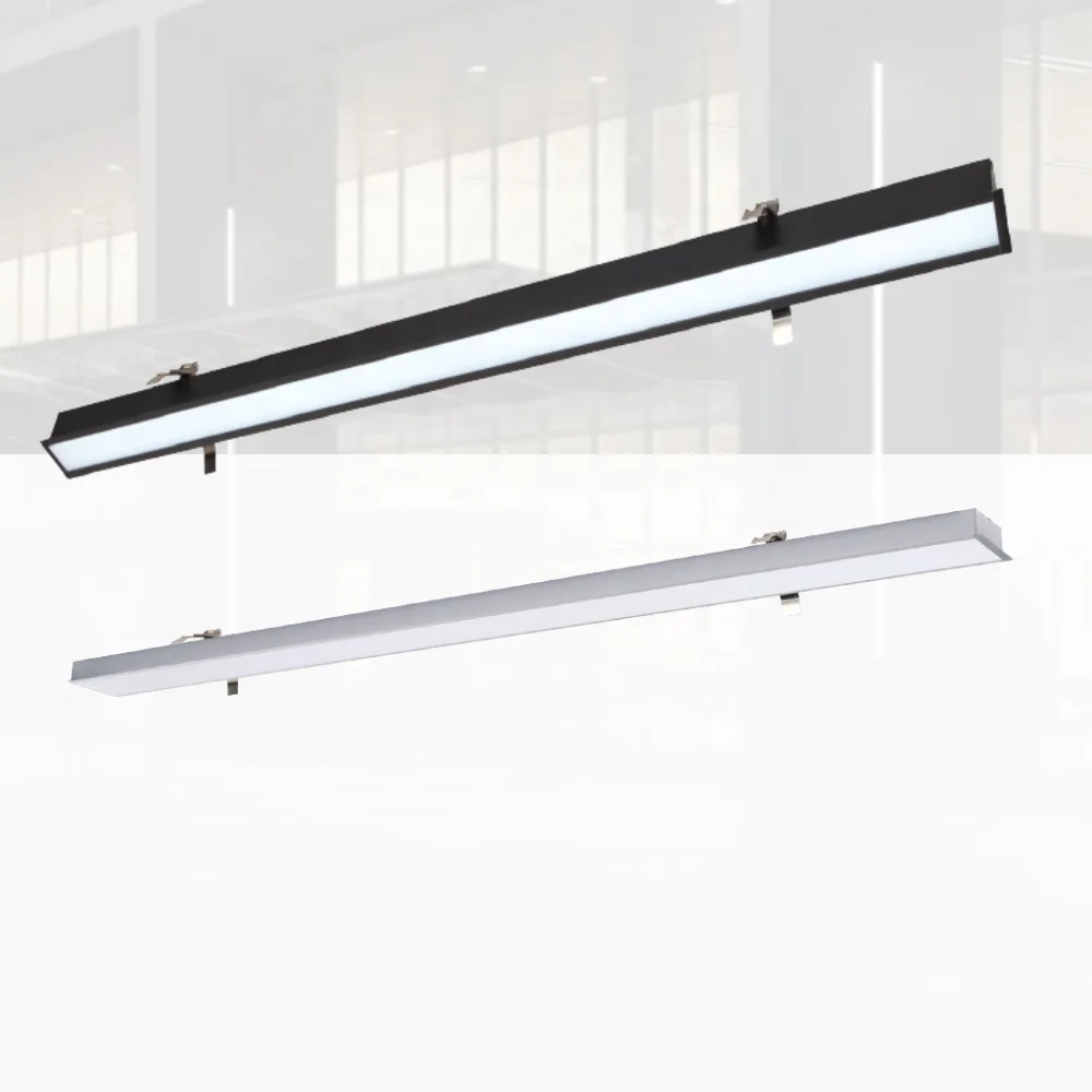 2ft 15w industrial system triproof  IP44 downlight recessed ceiling led linear light