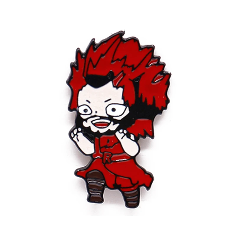 
Xiuhong Lovely Animation My Hero Academia Kirishima Eijir Custom enamel pin designer brooches for bag clothing accessories gifts 