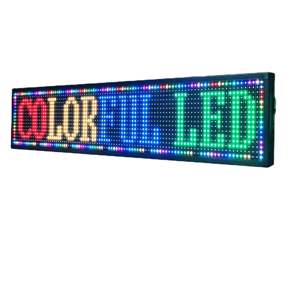 LED Welcome Display P10 programmable scrolling led sign outdoor colorful programmable led car sign board