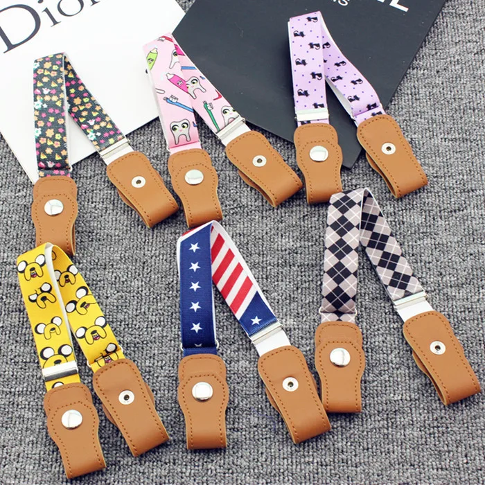 
Jeans Pants Kids Buckle-free Invisible Waist Elastic Belts No Buckle Stretch Belt 