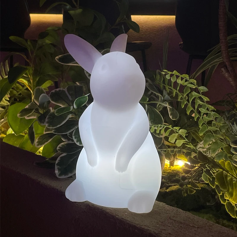 Waterproof moon lamp mesas led Bunny Night Rabbit Lamp for Parks forests under big trees