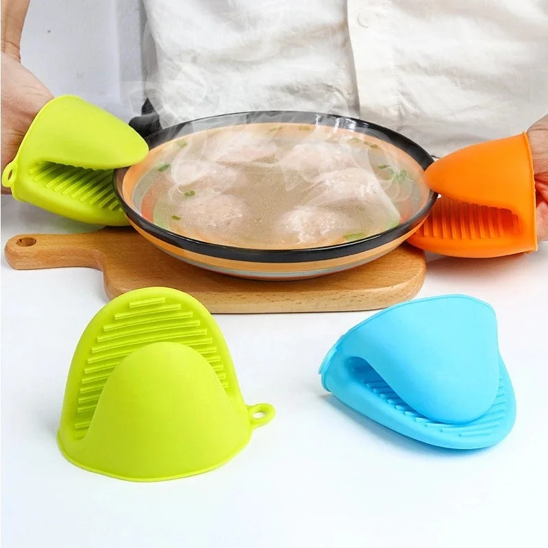 
Kitchen Accessories Kitchen Gadgets Cooking Tools Microwave Non-slip Gripper Silicone Gloves Oven Heat Insulated Finger Glove 