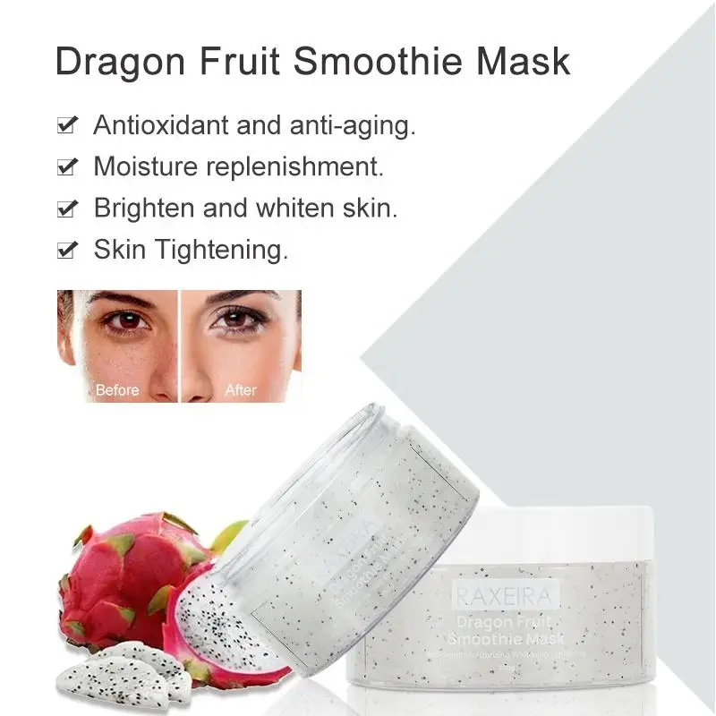 Private Label Organic Papaya watermelon kiwi dragon fruit Facial Mask Hydrating Brightening Sleeping Face Mask