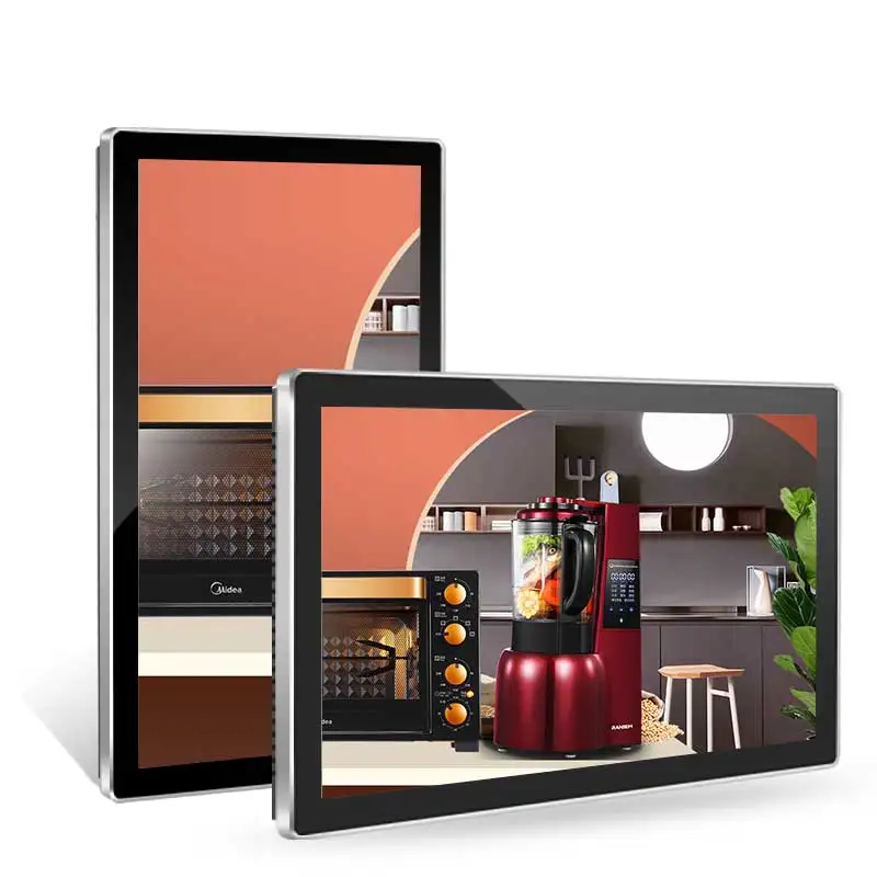 23.6 Inch Indoor TouchScreen Android LCD Display Wall Mounted Digital Signage For Retail advertising Instore banner display