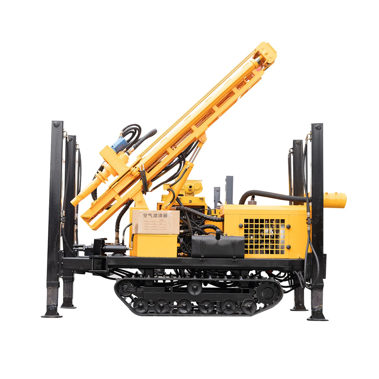 
China HW BRAND 300m-1000m Depth Pneumatic Rock Blasting Drill Rig For Mining And Quarry Drilling 