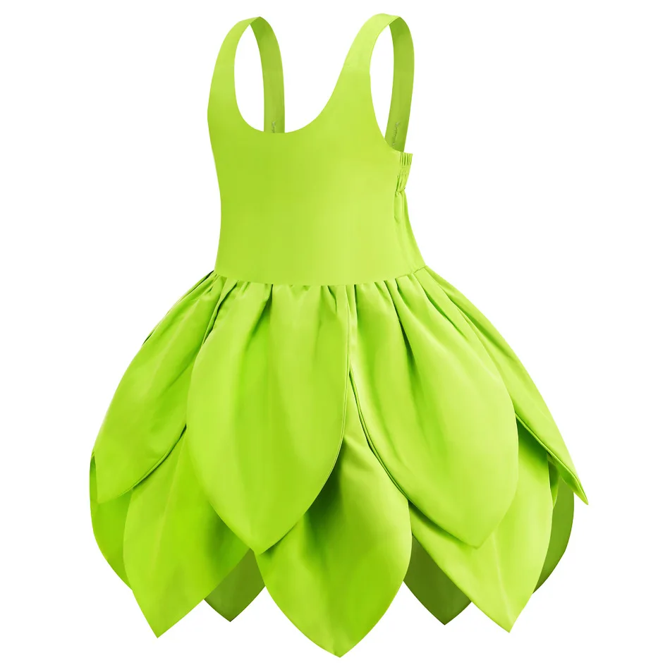New arrival Children TV movie Tinkerbell cosplay costume with wing kids girl Tinkerbell party fancy princess dress