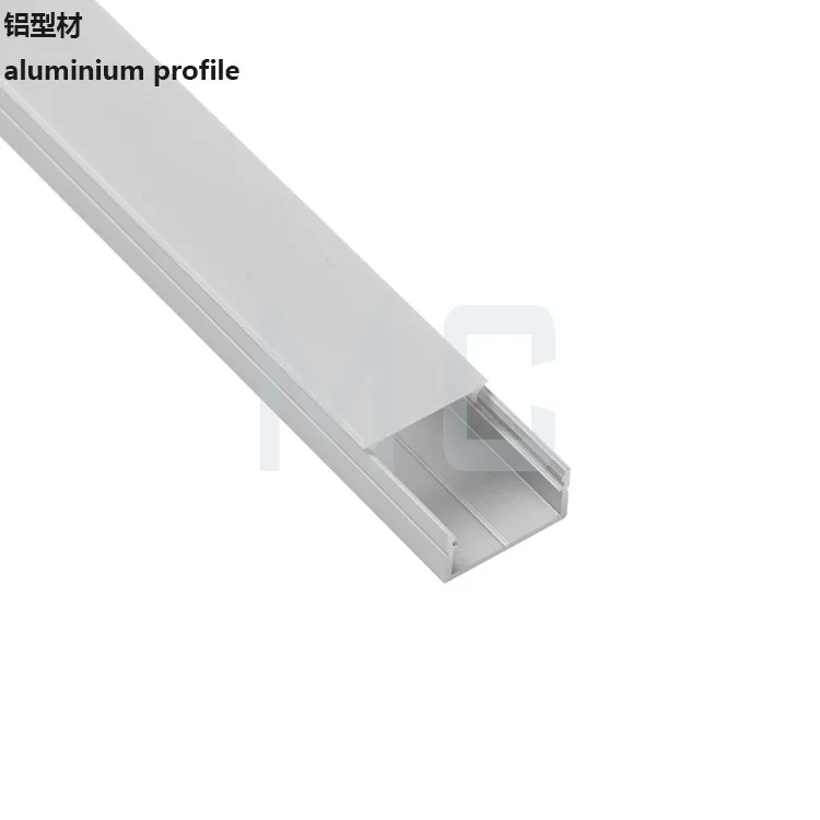 led alu light aluminum white/black powder coating for profile housing ,aluminium profile with led strip