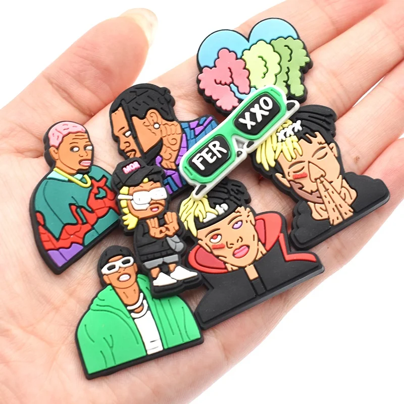 2023 mexican famous singer shoe charm peso pluma croc charms