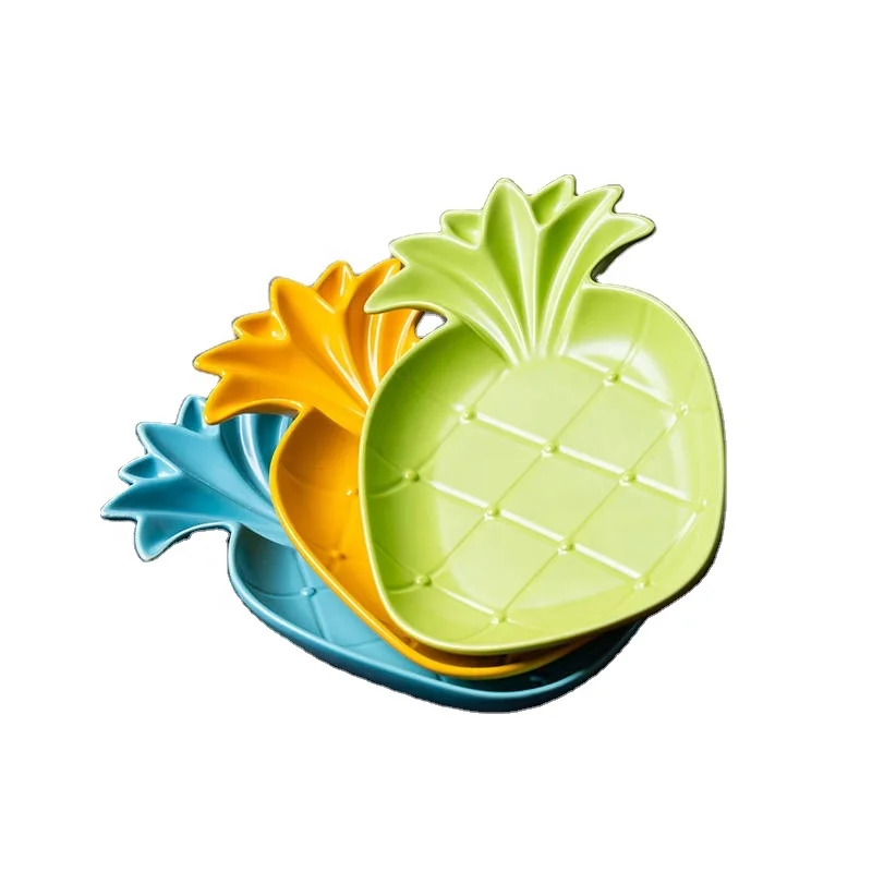 
Lovely irrgular shape Ceramic kids dessert plate set / Children ice cream sundae plates and bowls 