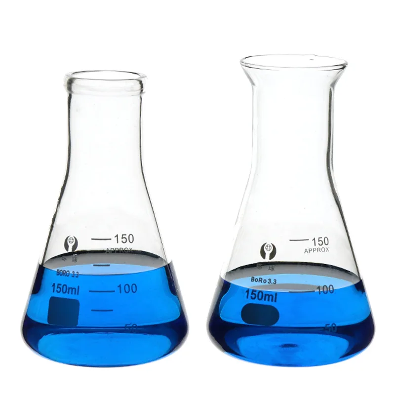 Factory Glass Conical Beaker for Lab Use