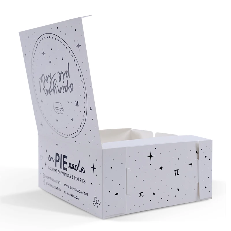 SENCAI High Quality Custom Logo White Food Grade Carton Pie Box Packaging Food Boxes Food Packaging