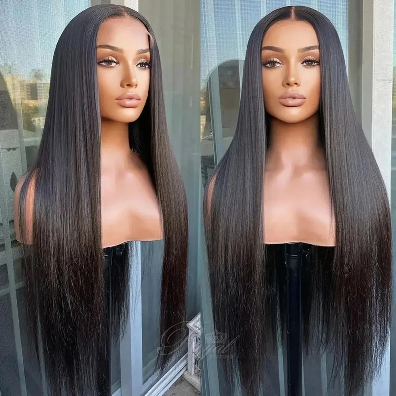 Silk straight natural human hair extensions full lace  virgin hair hd lace wig glueless 12A Grade remy hair wig
