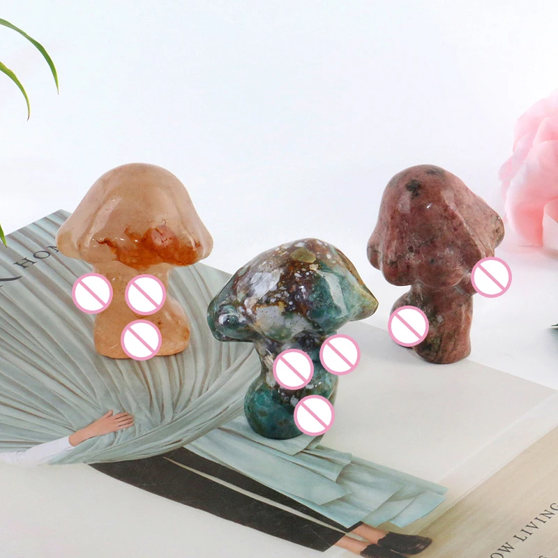 Natural crystal mushroom crystal body