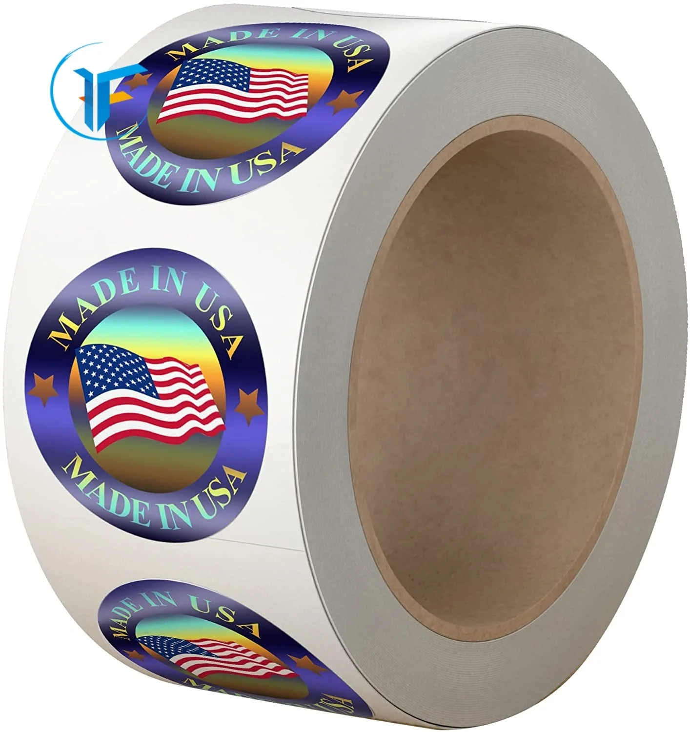 Self-adhesive label advertising sticker custom logo label transparent pvc waterproof bronzing logo trademark