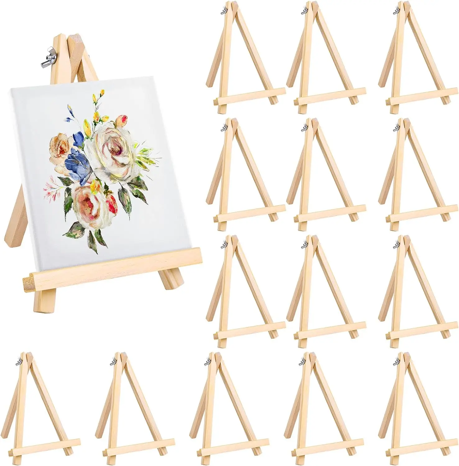 Large Tabletop Display Stand A-Frame Artist Easel - painting Party Easel, K - Portable Canvas Photo Picture Sign Holder