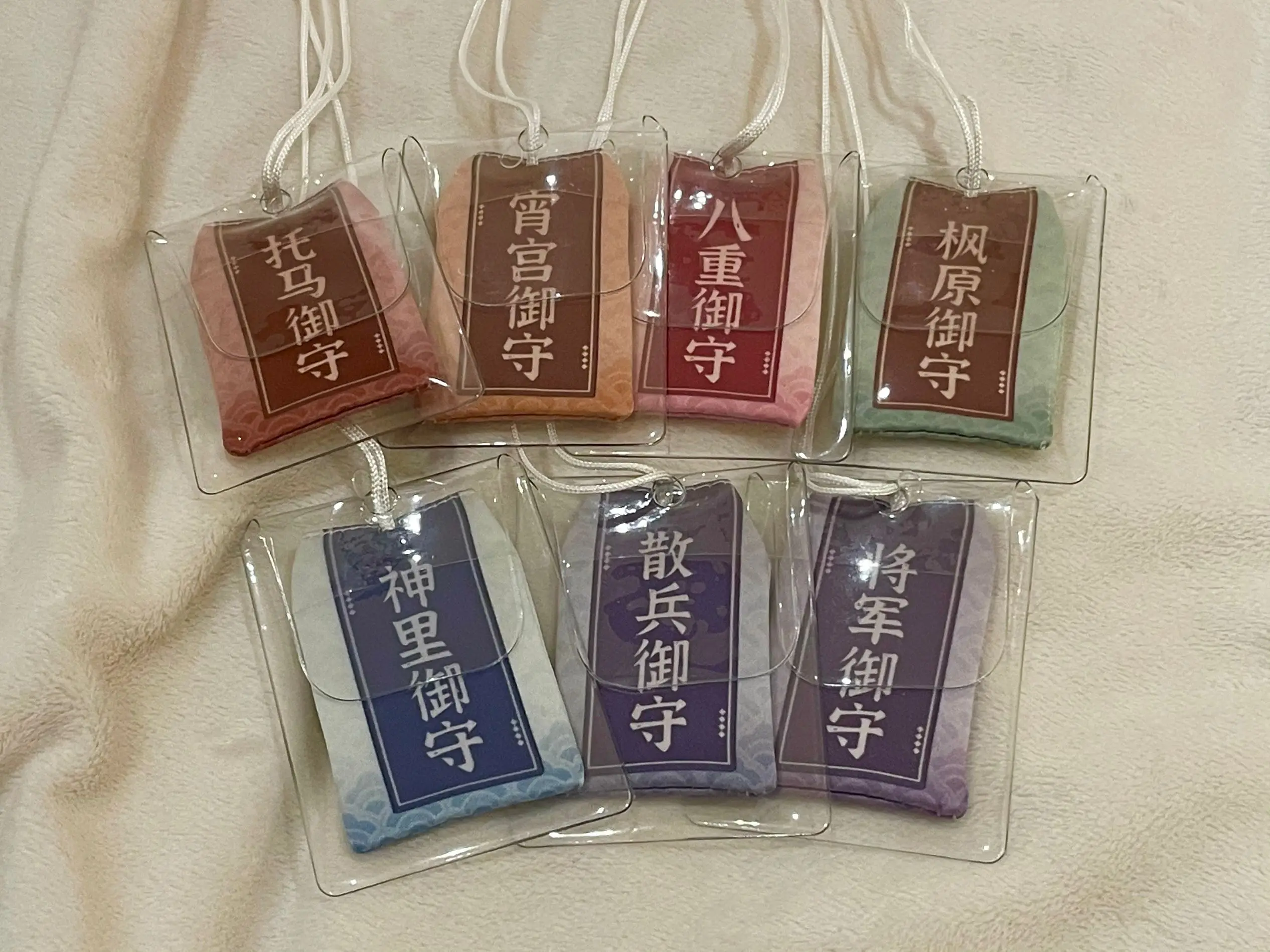 Japanese omamori amulet anime custom Genshin anime ordermade wholesale cheap decoration strap cute amulet handmade gift