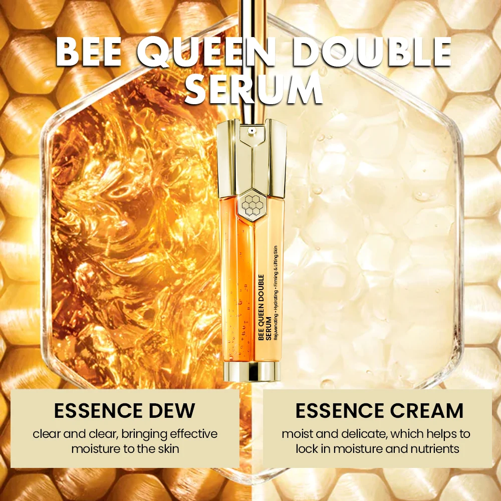 Vegan 2 In 1 Double Serum Private Label Day And Night Brightening Skin Care Serum Face Anti Aging Repair Wrinkle Serum Wholesale